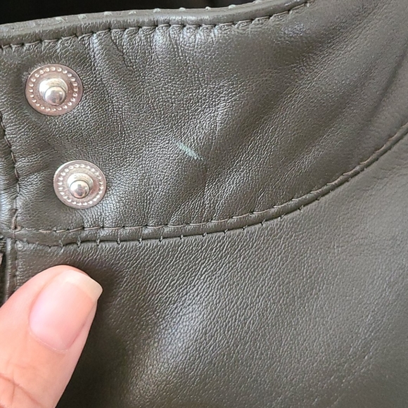 Olsen Leather 2 way zipper jacket - Picture 5 of 6